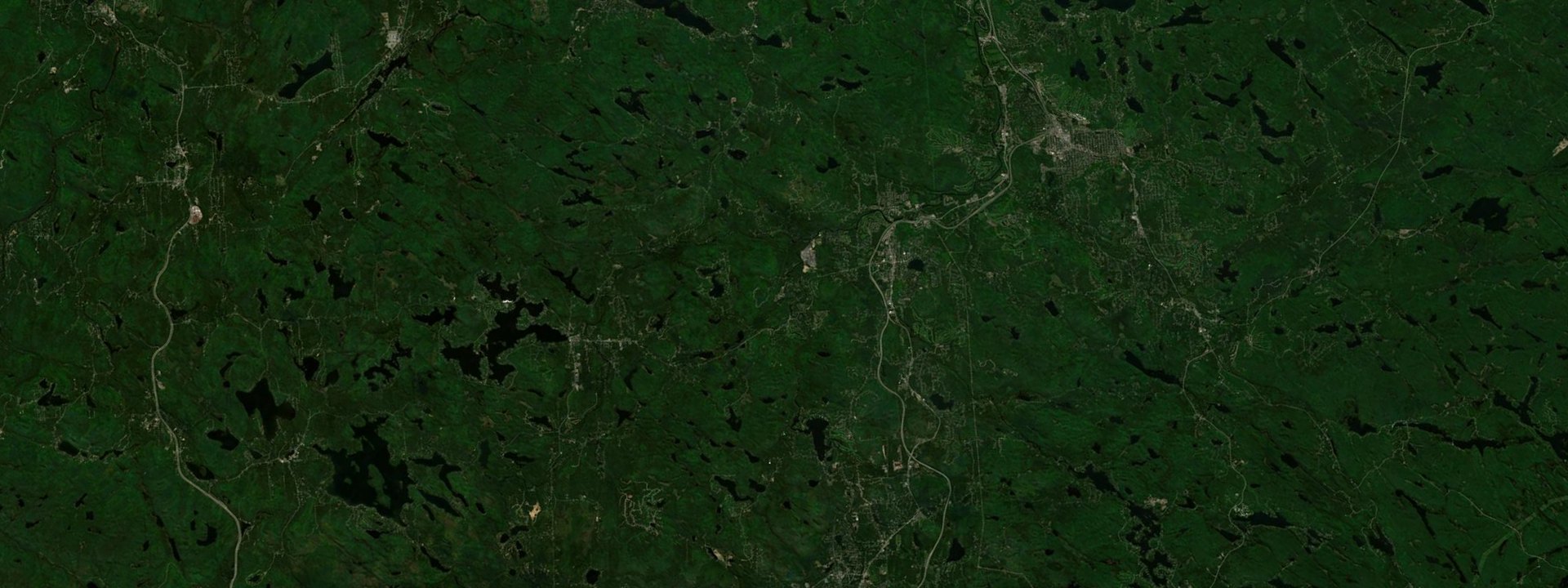 Vue satellite de Sainte-Adèle