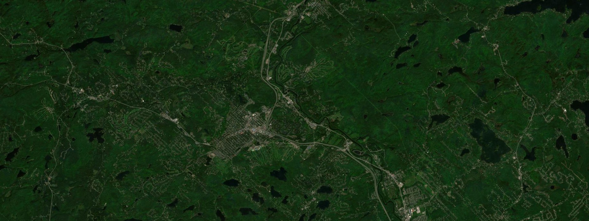 Vue satellite de Piedmont