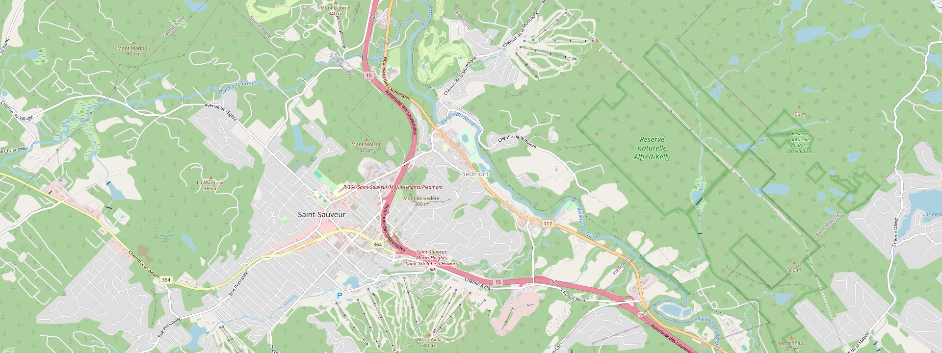 Plan des rues de Piedmont