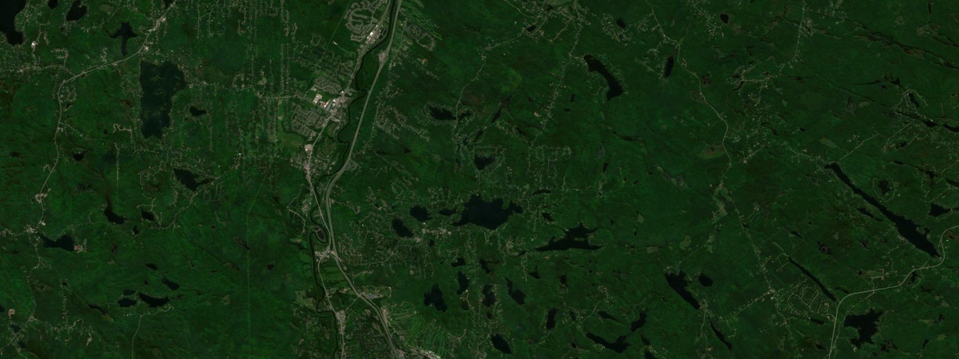 Vue satellite de Sainte-Anne-des-Lacs