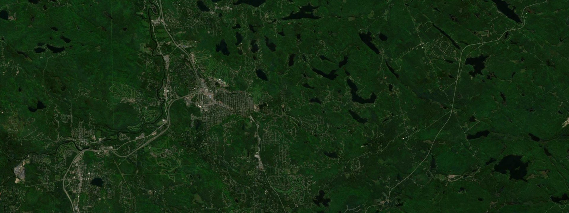 Vue satellite de Saint-Sauveur