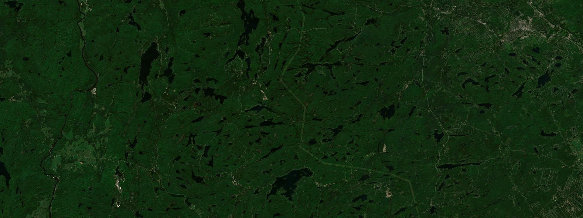 Vue satellite de Wentworth-Nord