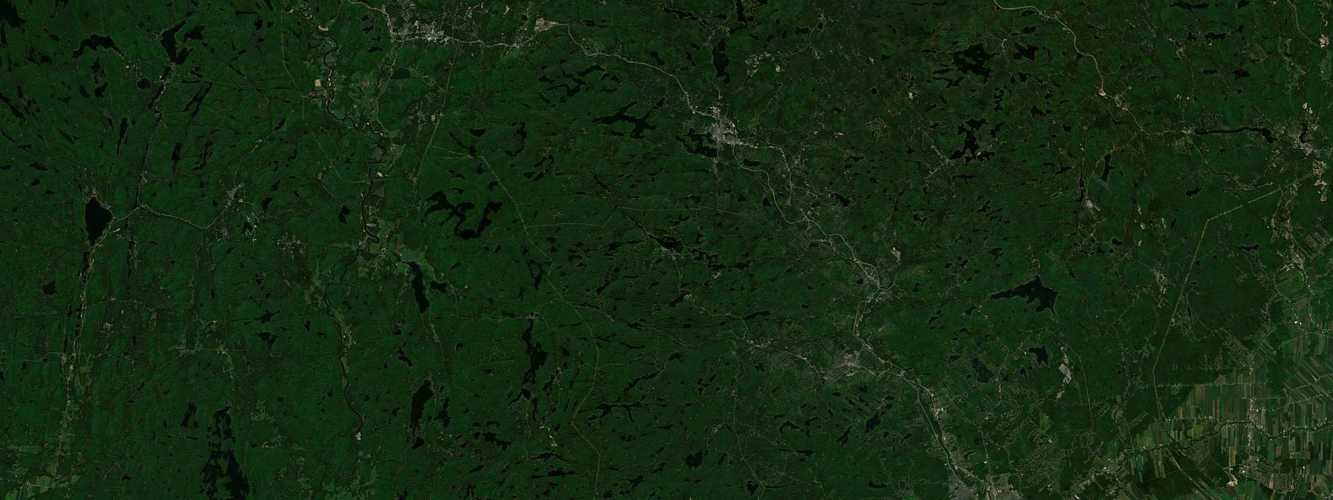 Vue satellite de Saint-Adolphe-d'Howard