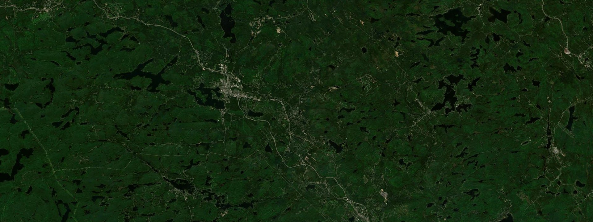 Vue satellite de Val-David