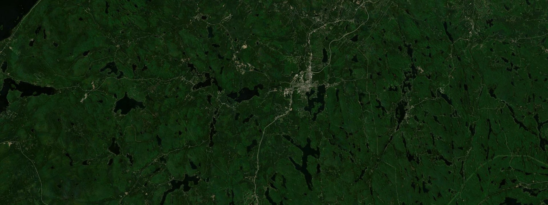 Vue satellite de Sainte-Agathe-des-Monts