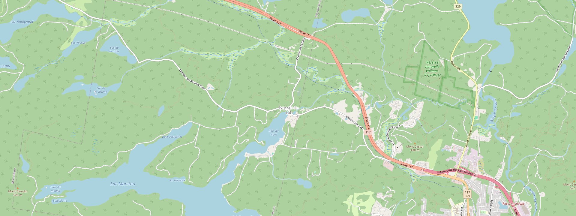 Plan des rues de Ivry-sur-le-Lac