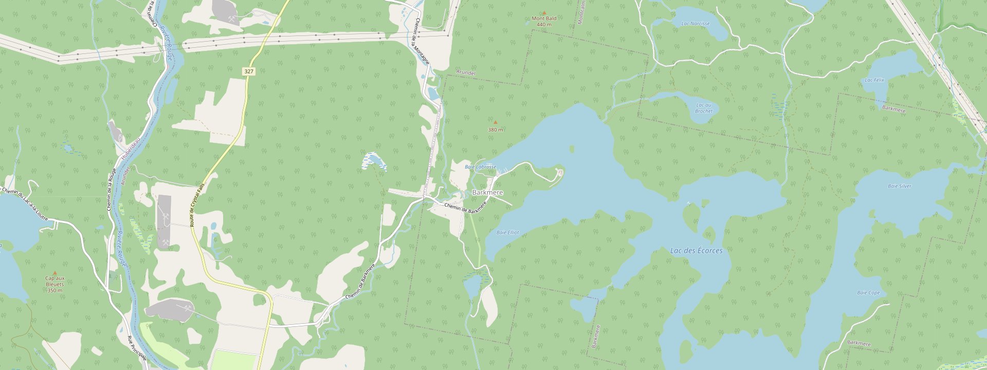 Plan des rues de Barkmere