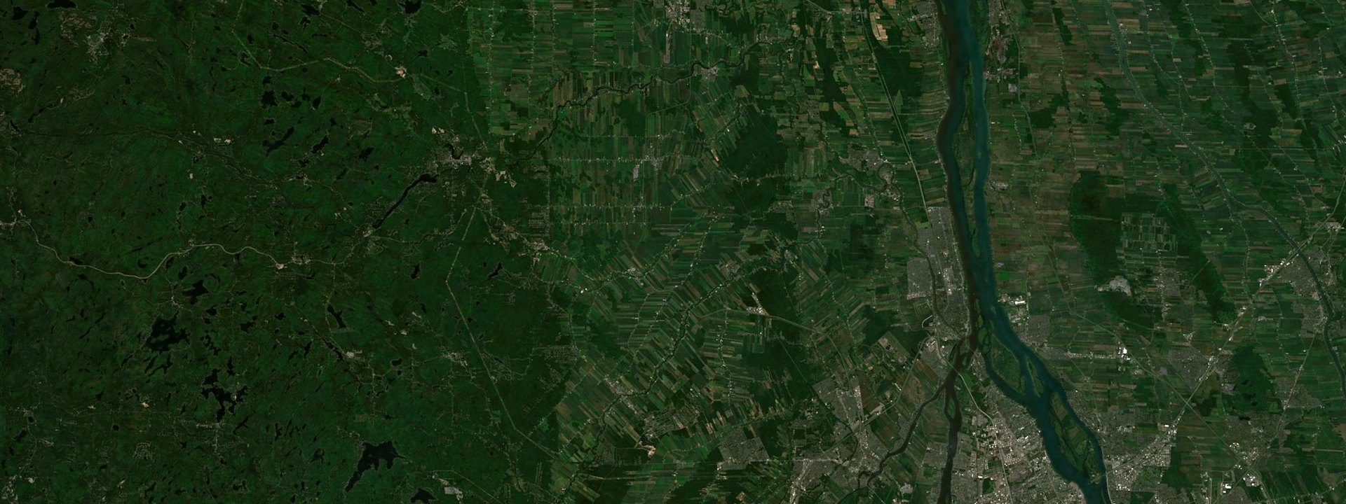 Vue satellite de Montcalm