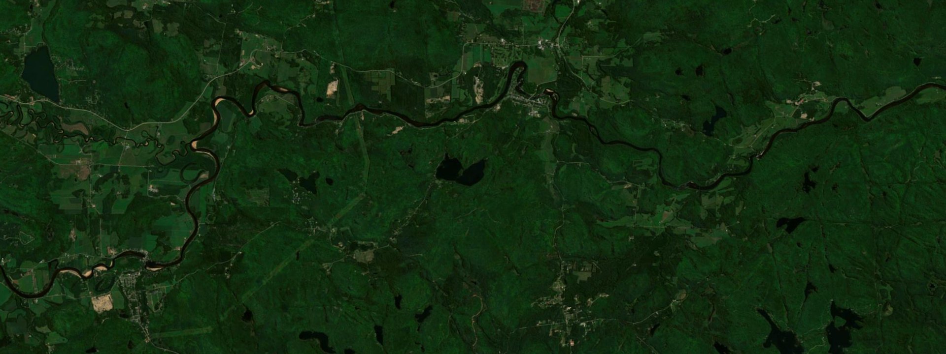 Vue satellite de Huberdeau