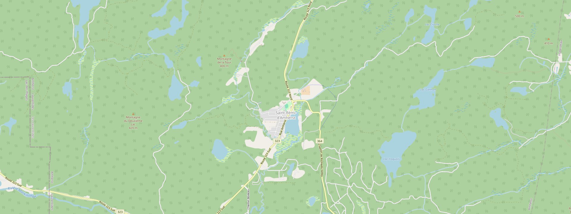 Plan des rues de Amherst