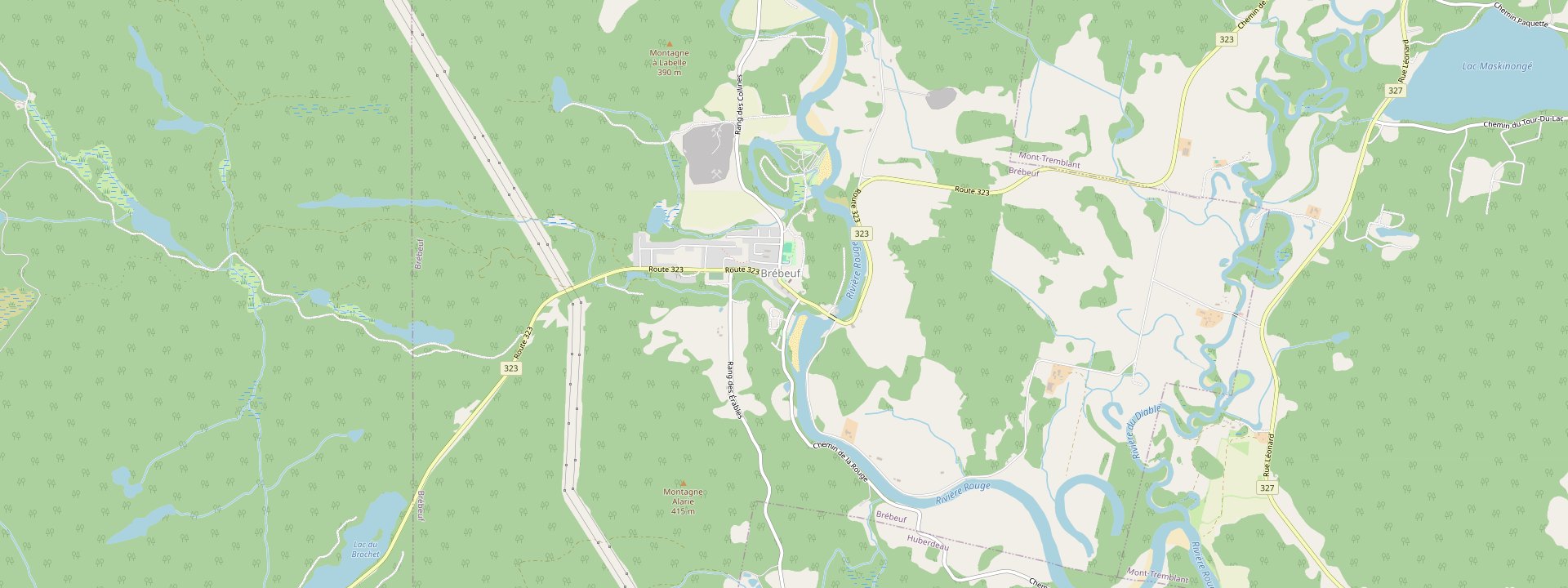 Plan des rues de Brébeuf