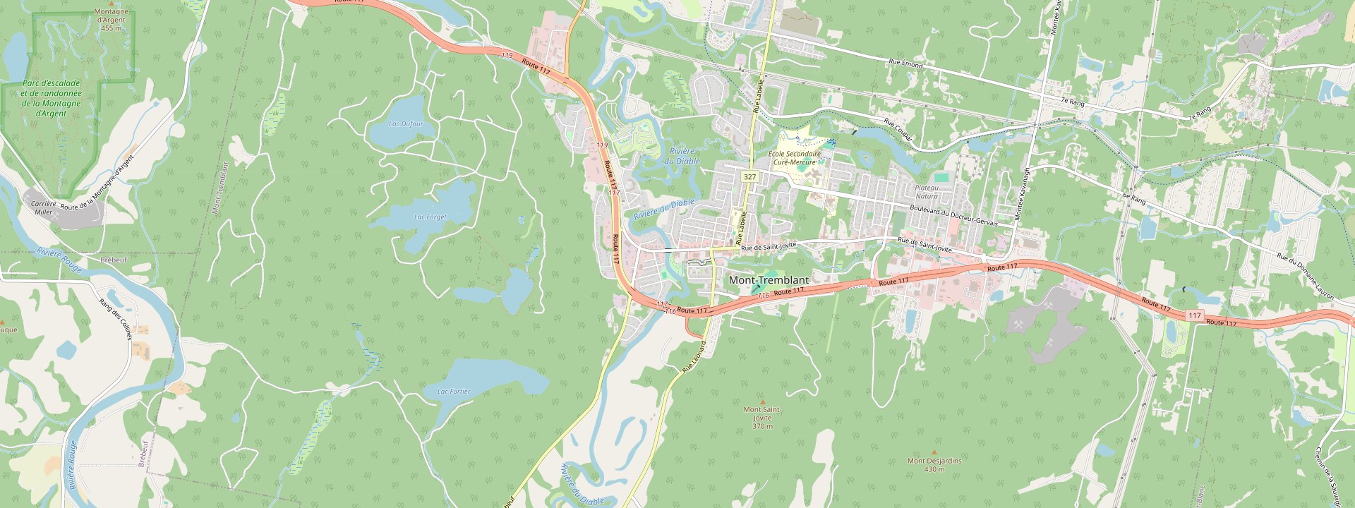 Plan des rues de Mont-Tremblant