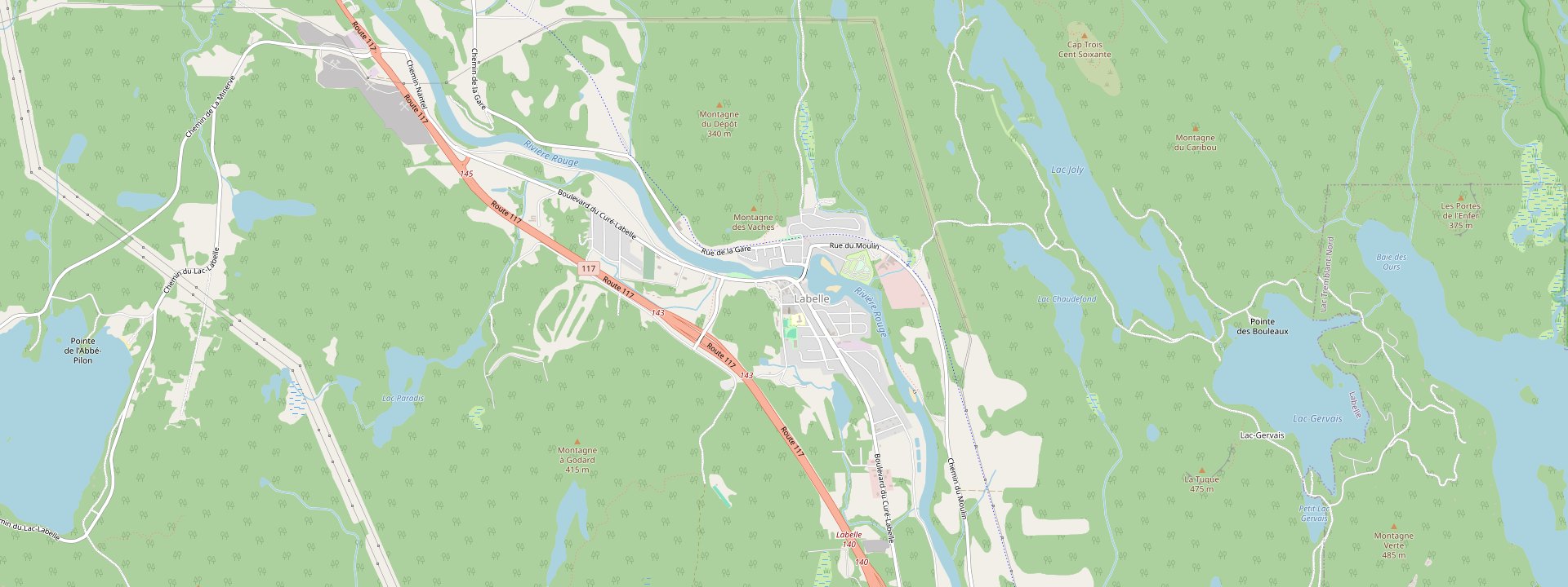 Plan des rues de Labelle