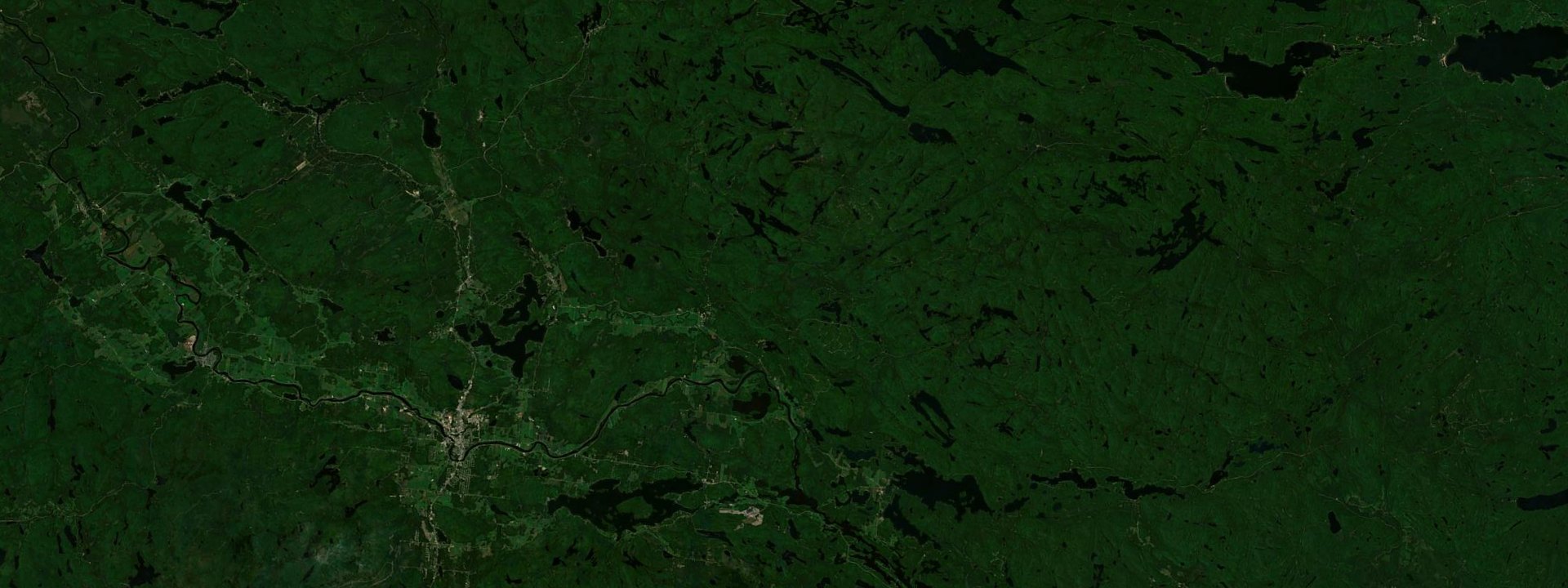 Vue satellite de Kiamika
