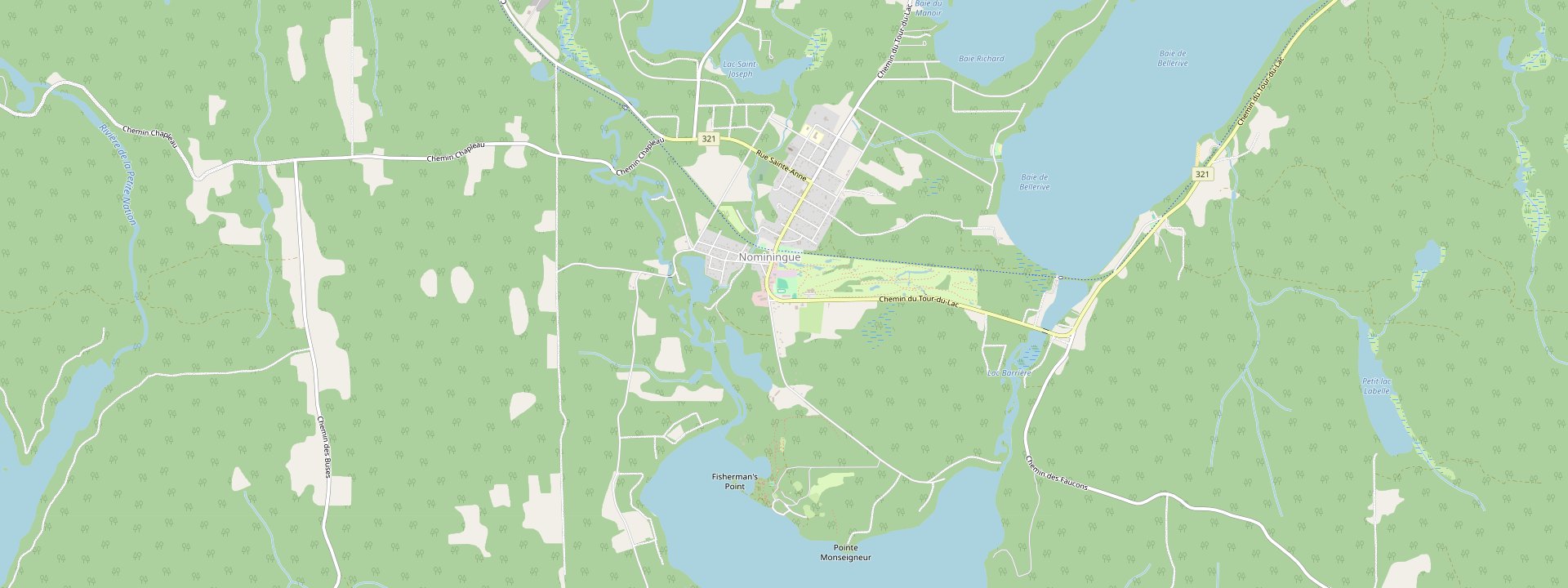 Plan des rues de Nominingue