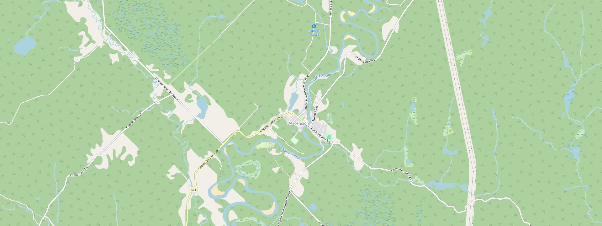 Plan des rues de L'Ascension