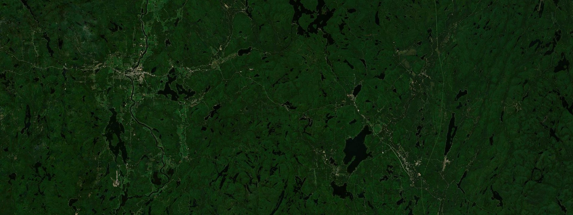 Vue satellite de Lac-Saguay