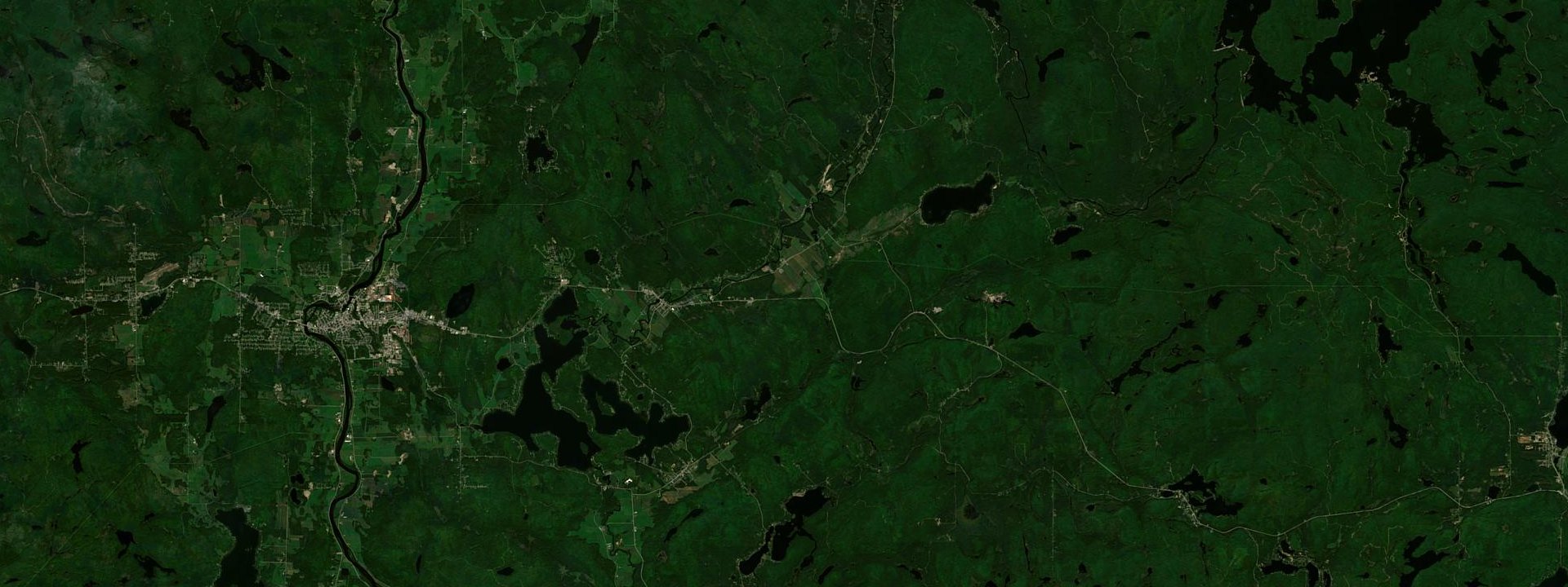 Vue satellite de Lac-des-Écorces