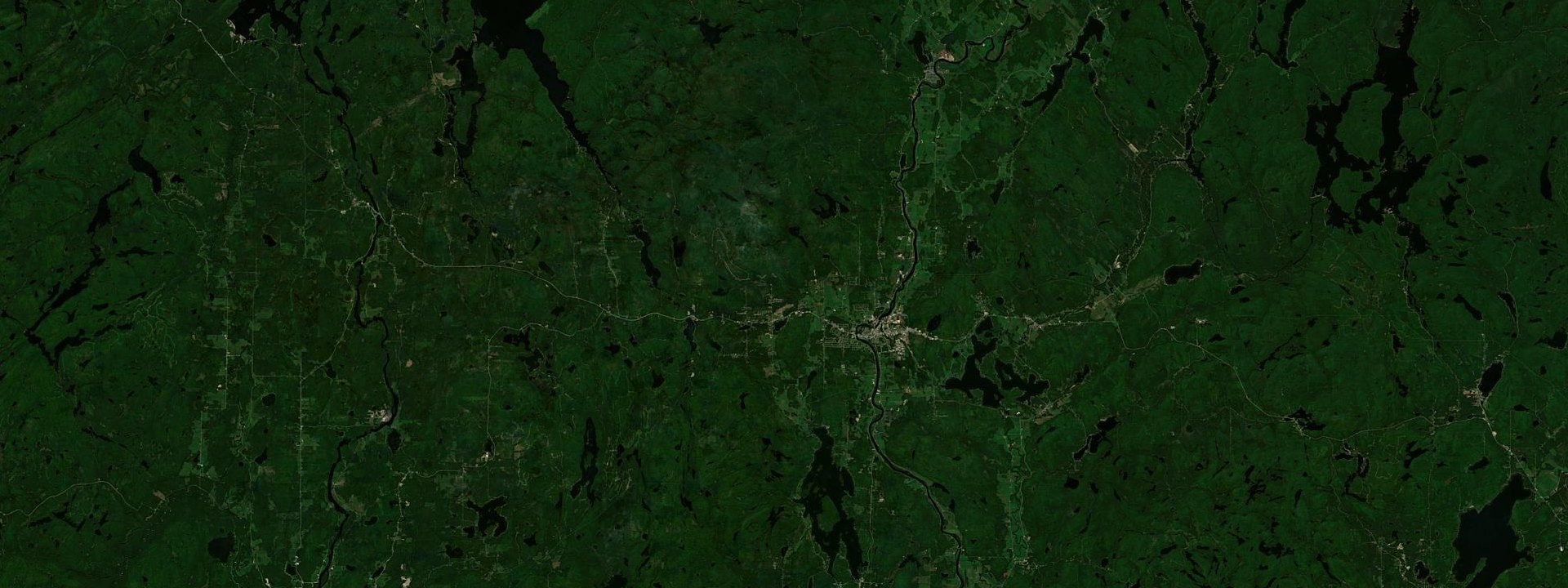Vue satellite de Mont-Laurier