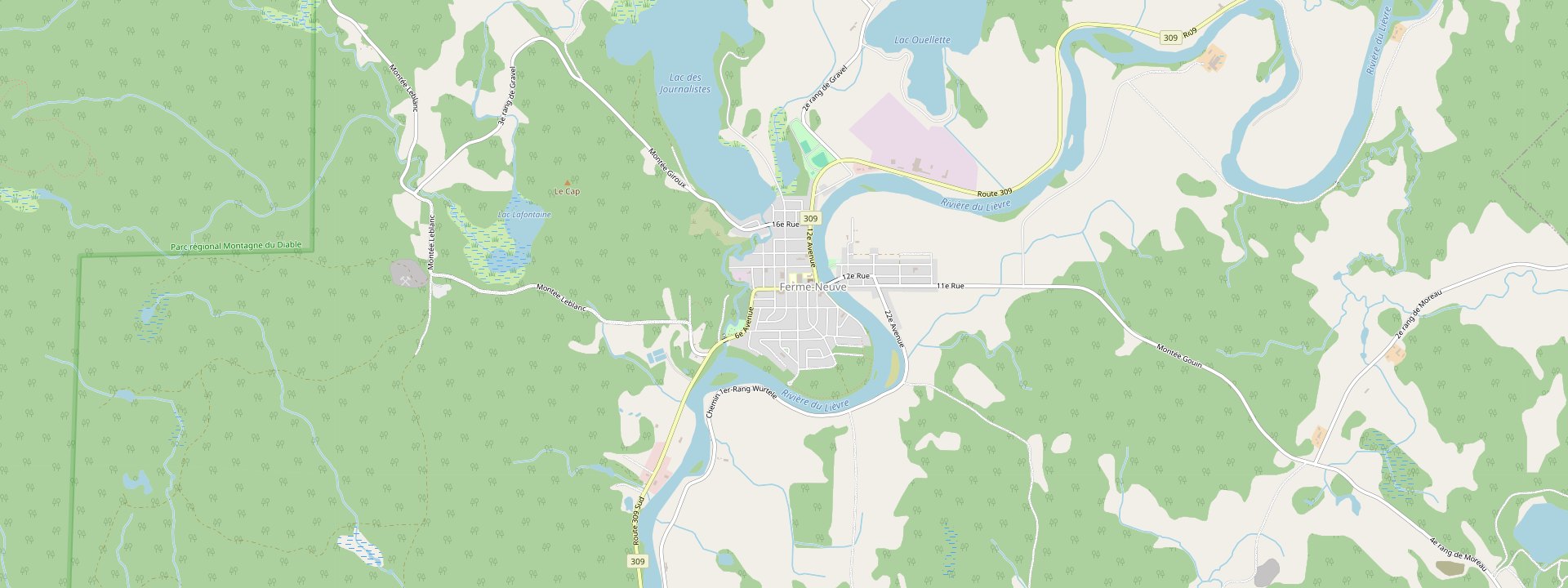 Plan des rues de Ferme-Neuve
