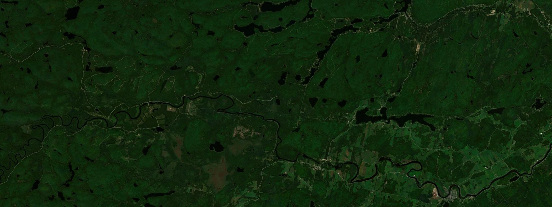 Vue satellite de Lac-Saint-Paul