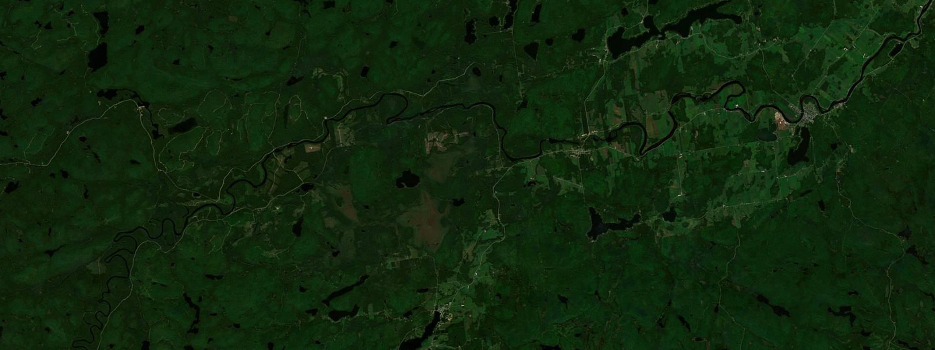 Vue satellite de Mont-Saint-Michel