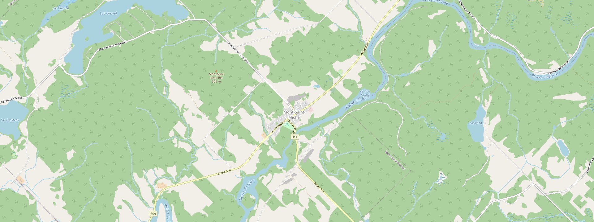 Plan des rues de Mont-Saint-Michel