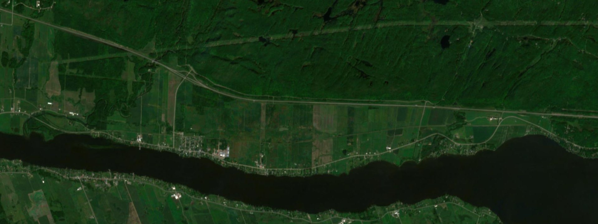 Vue satellite de Fassett