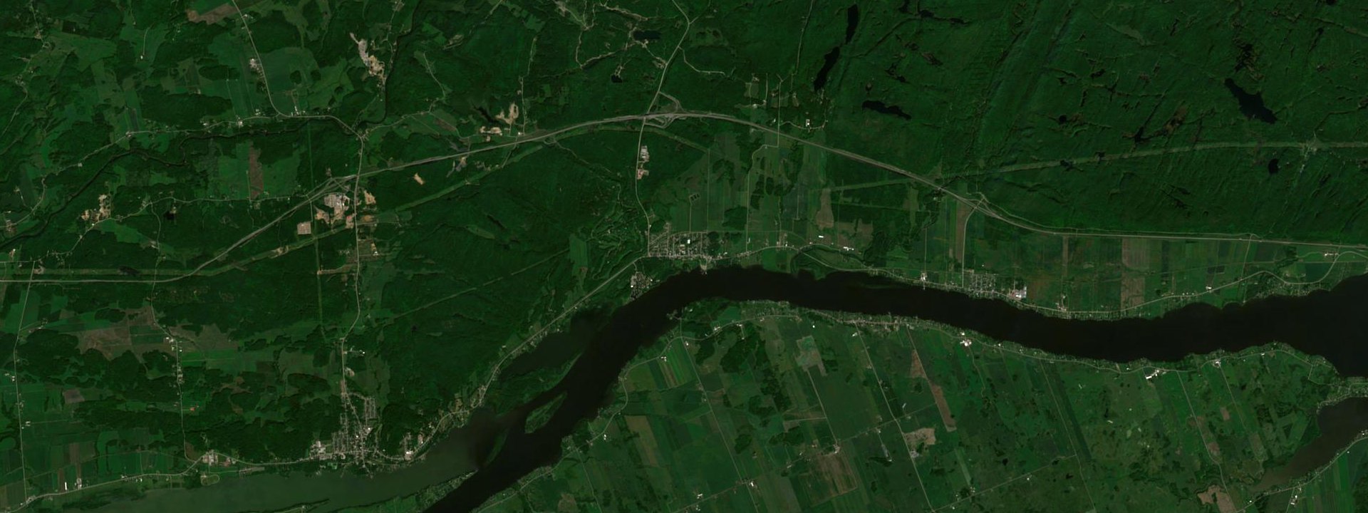 Vue satellite de Montebello