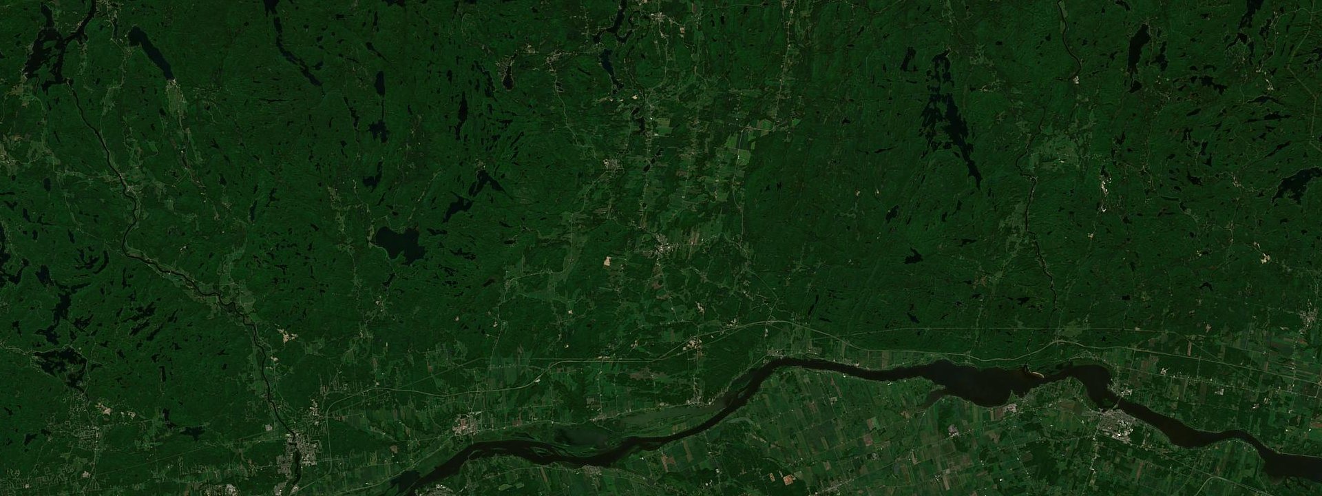 Vue satellite de Saint-André-Avellin