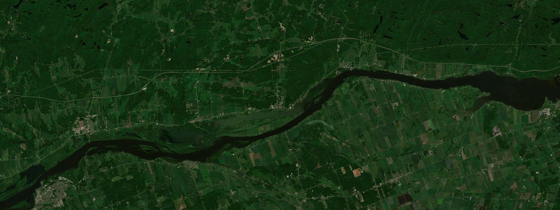 Vue satellite de Papineauville