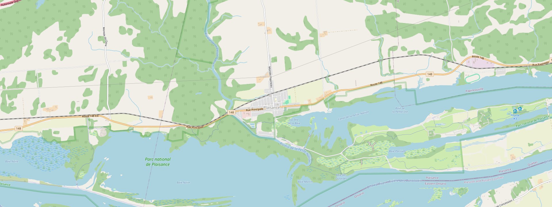 Plan des rues de Plaisance
