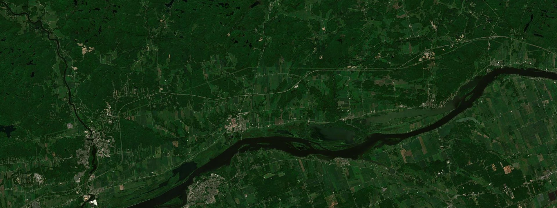 Vue satellite de Lochaber