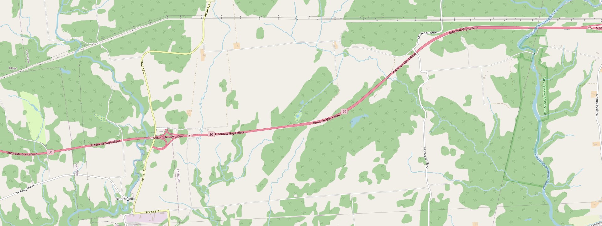Plan des rues de Lochaber
