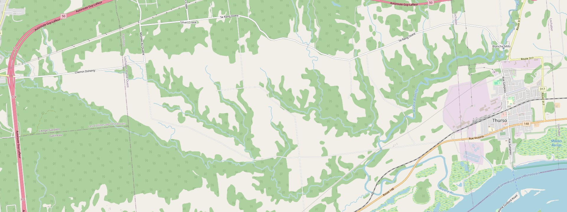 Plan des rues de Lochaber-Partie-Ouest