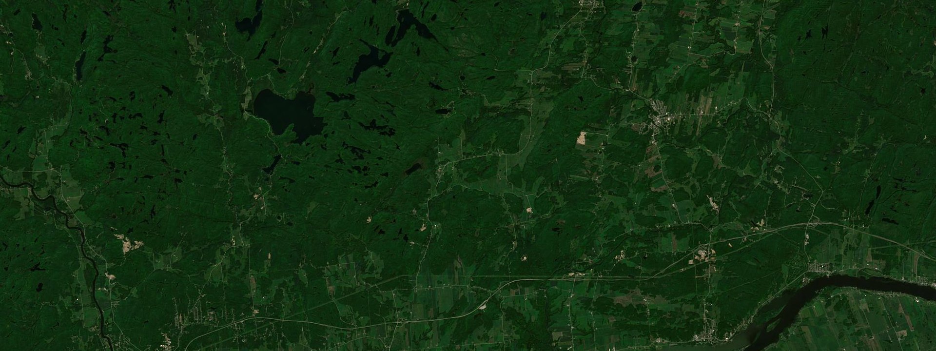 Vue satellite de Saint-Sixte