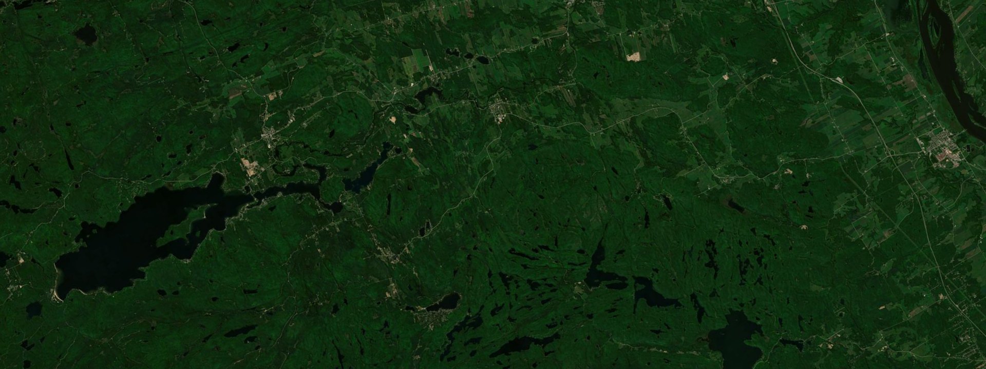 Vue satellite de Ripon