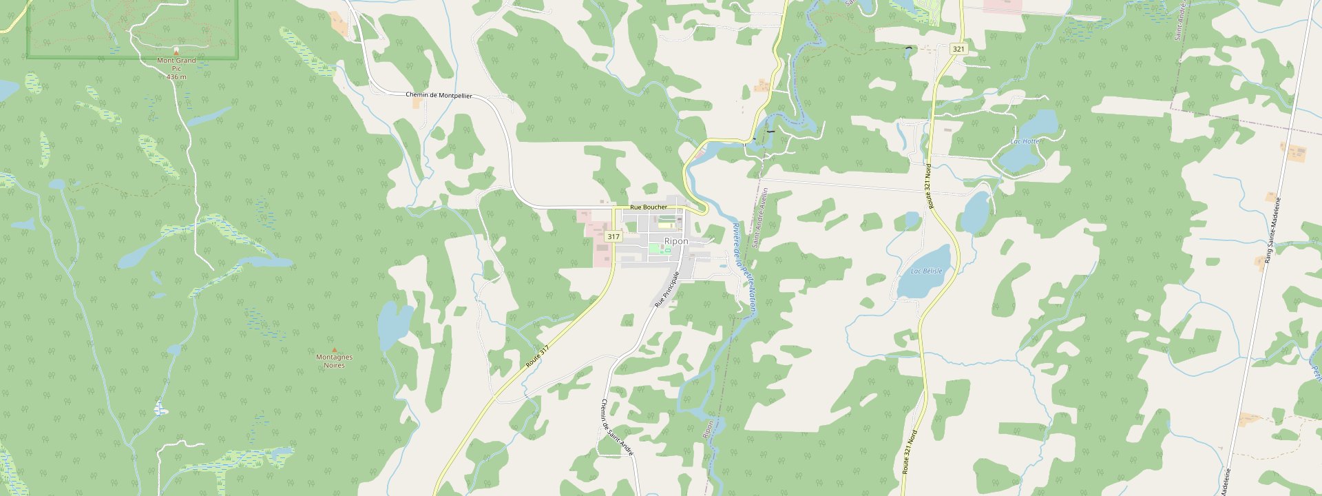 Plan des rues de Ripon