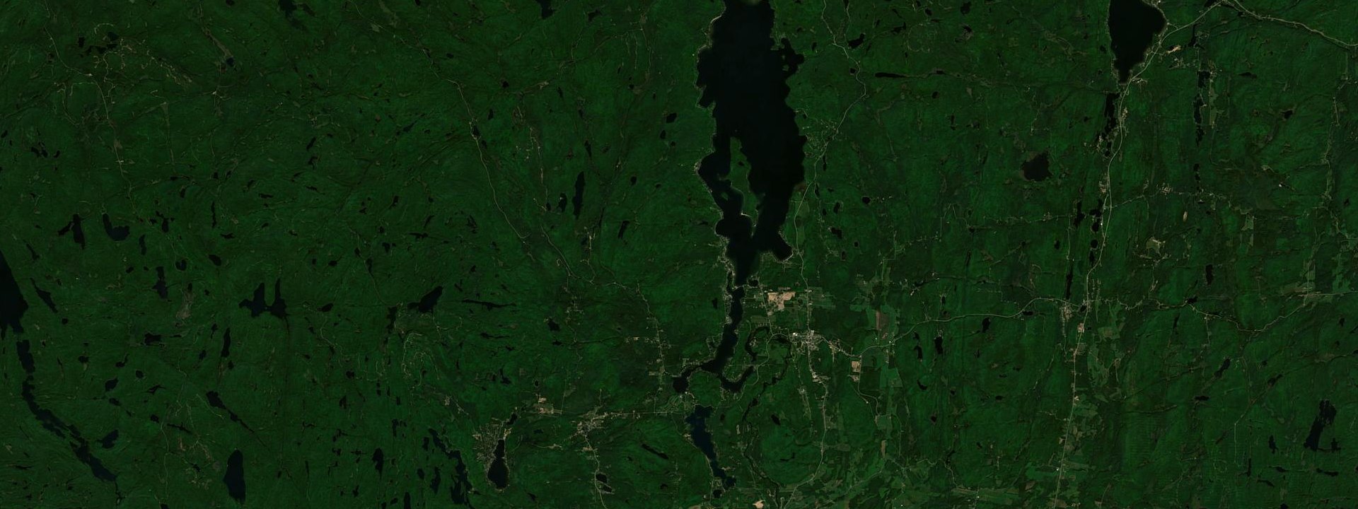 Vue satellite de Lac-Simon