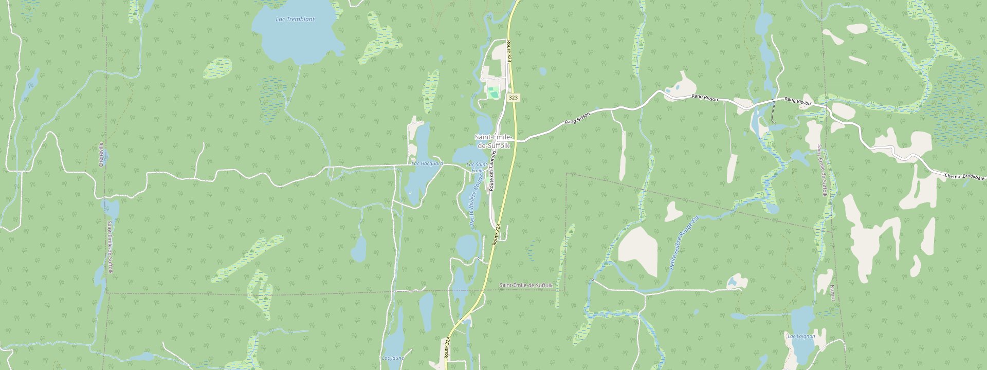 Plan des rues de Saint-Émile-de-Suffolk