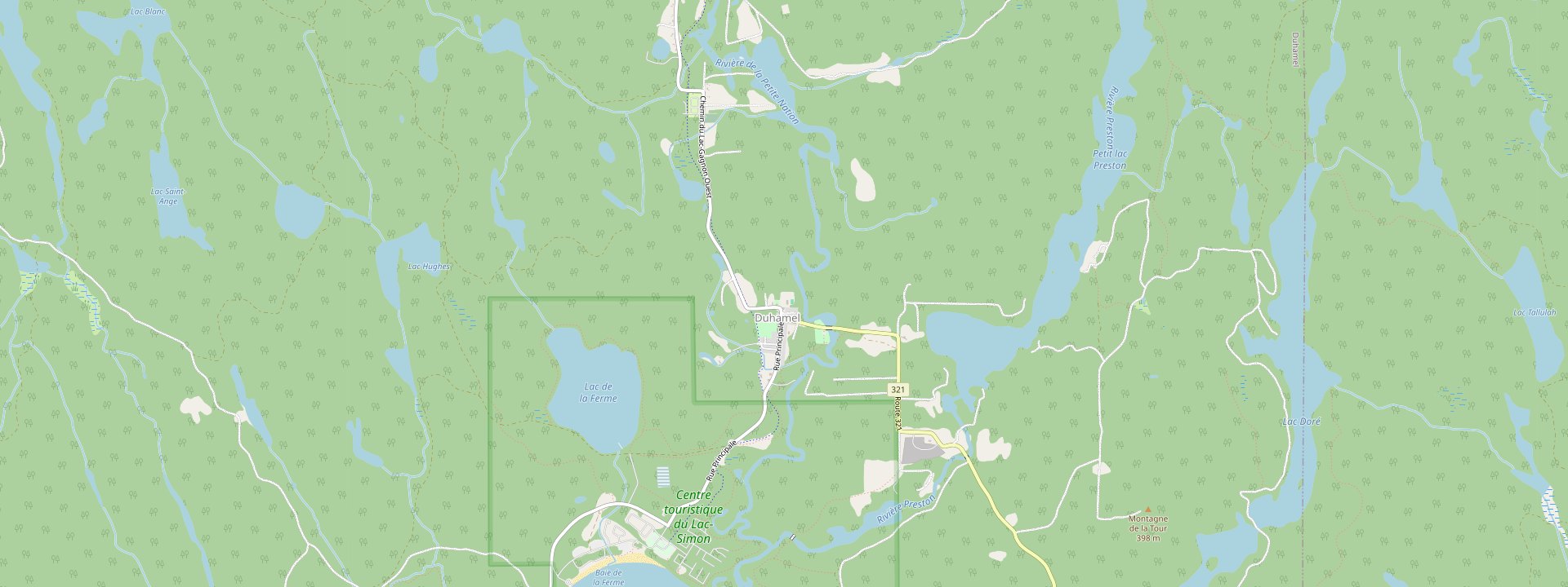Plan des rues de Duhamel
