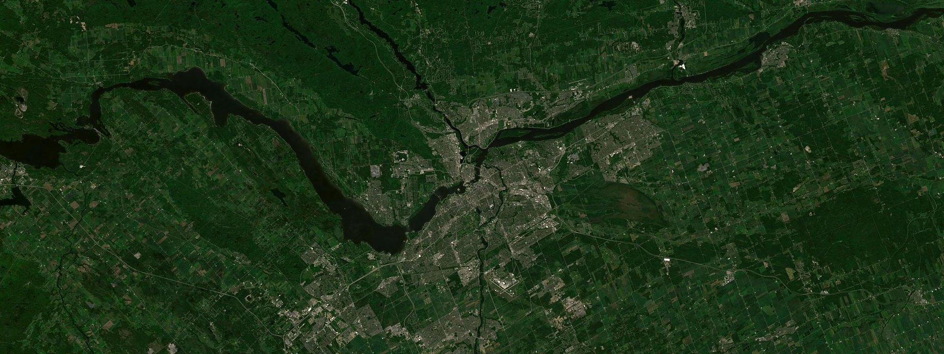 Vue satellite de Gatineau