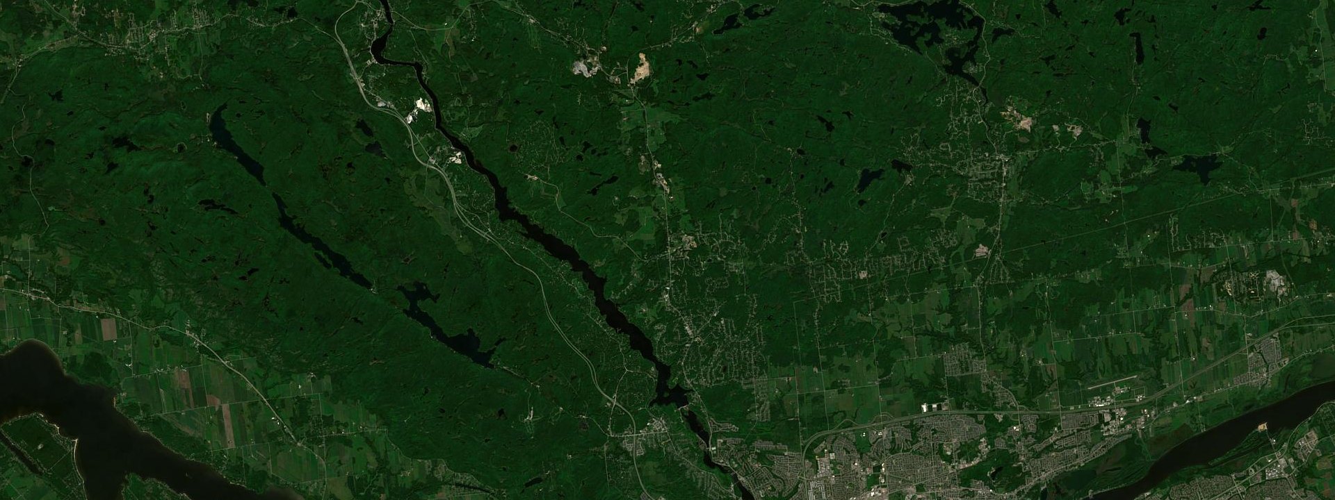 Vue satellite de Cantley