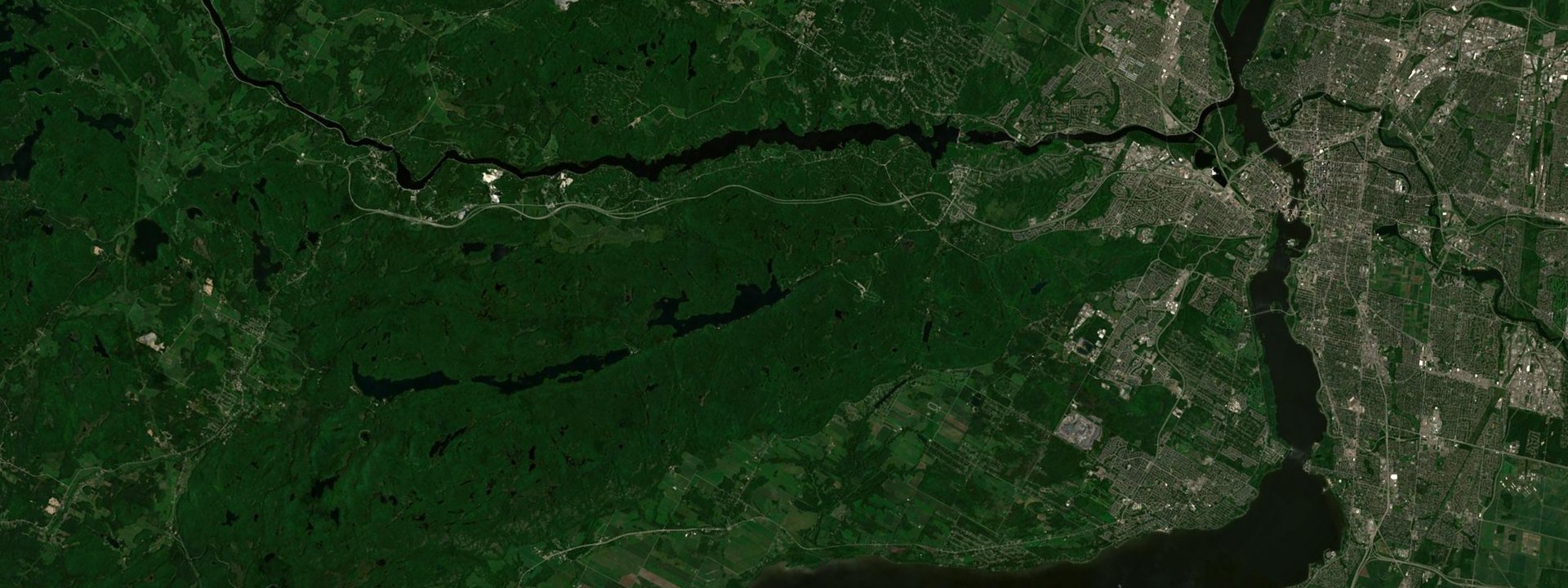 Vue satellite de Chelsea