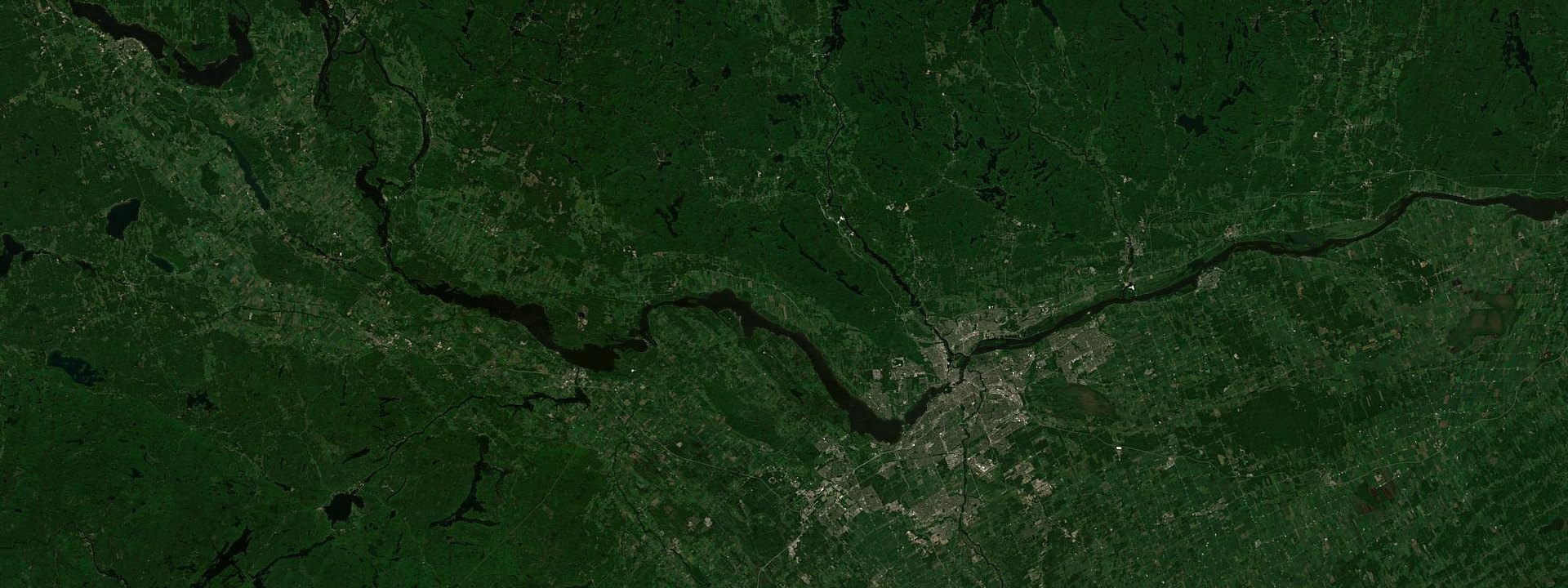 Vue satellite de Pontiac