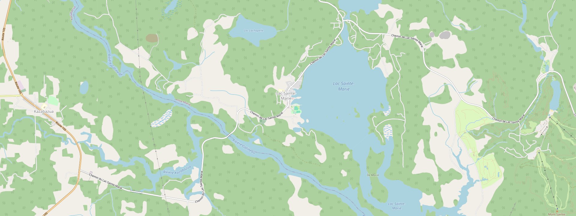 Plan des rues de Lac-Sainte-Marie