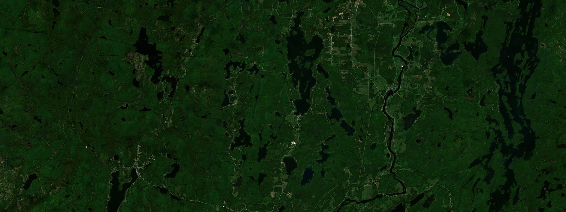 Vue satellite de Blue Sea