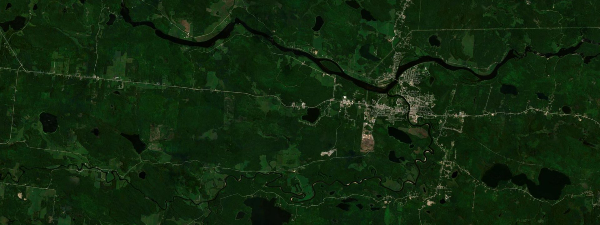 Vue satellite de Egan-Sud