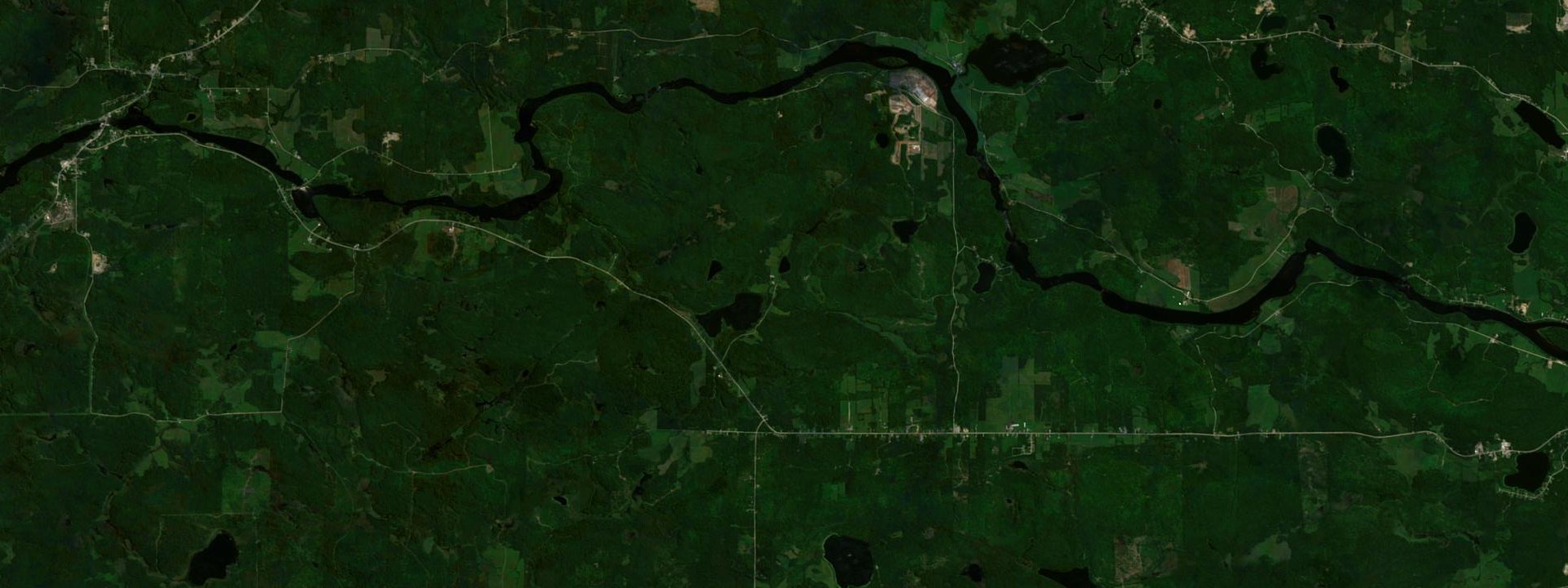 Vue satellite de Bois-Franc