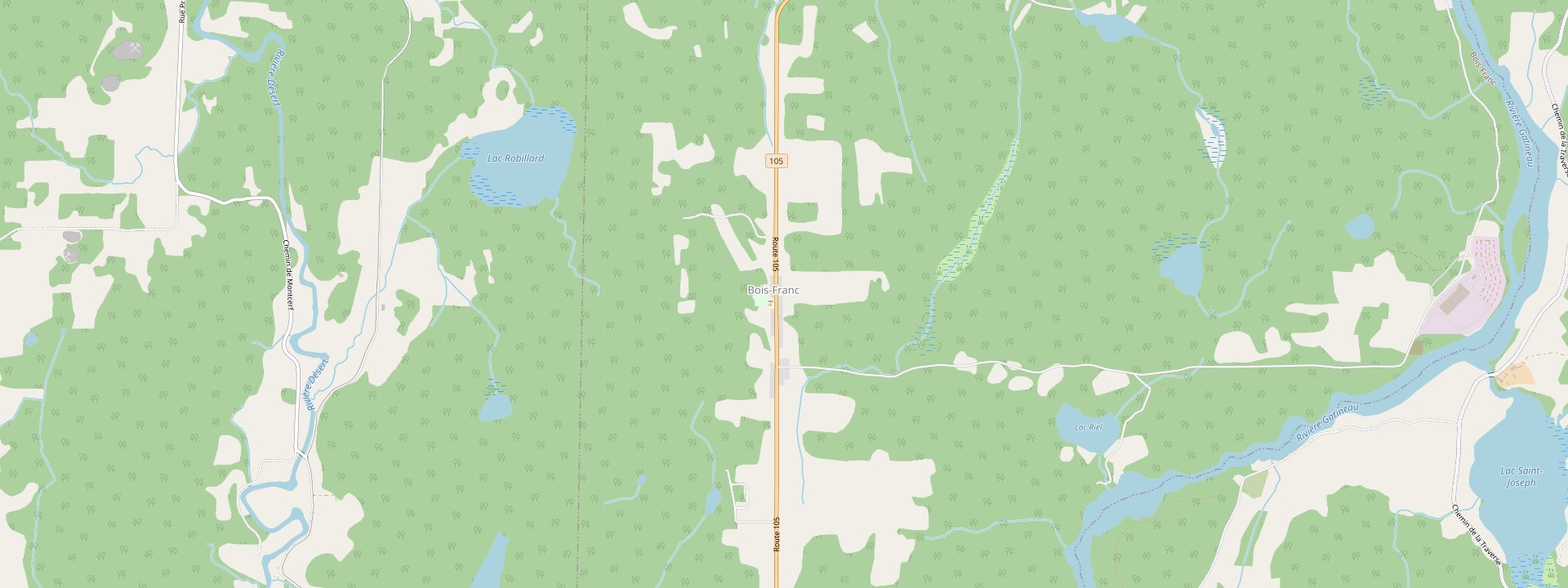 Plan des rues de Bois-Franc